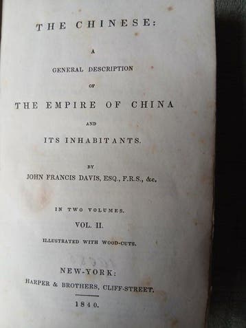 John Francis Davis - The Chinese a General Discription of