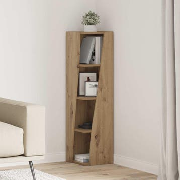 vidaXL Hoekkast 27,5x27x102cm Bewerkt hout Artisan Eiken, Verzenden, Nieuw