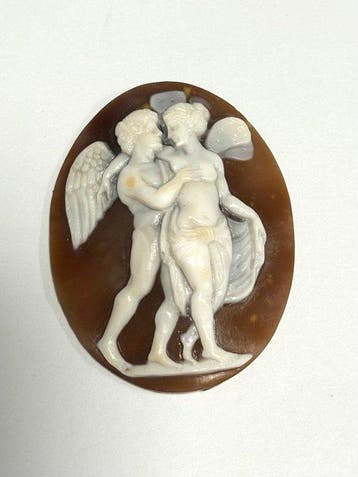 Carbon - Cameo - cameo in schelp uit Sardinië