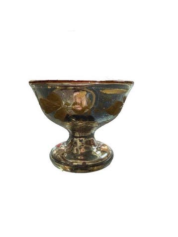 Biedermeier - Kom - Geblazen glas - Handgeschilderde, Antiek en Kunst