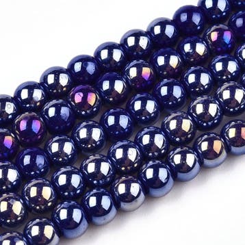 20 x Diamond coated glaskralen 4~4,5 mm, gat: 0,8 mm, Dar..., Ophalen of Verzenden, Nieuw, Kraal