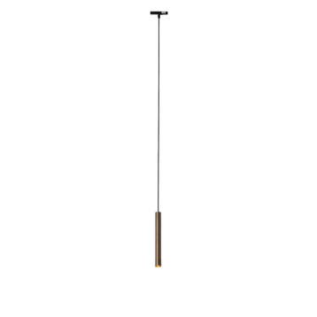 Moderne hanglamp donker brons voor railsysteem 1-fase  -, Verzenden, Nieuw, Kunststof
