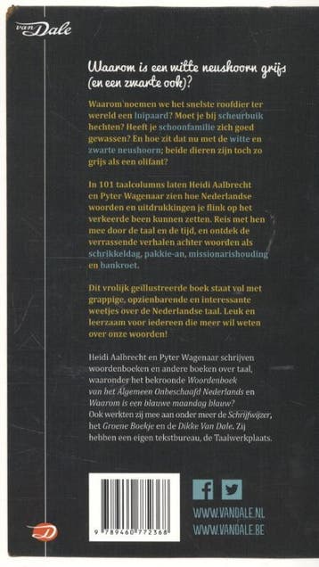 Waarom is een witte neushoorn grijs (en een zwarte ook)?, Boeken, Verzenden, Zo goed als nieuw, Heidi Aalbrecht