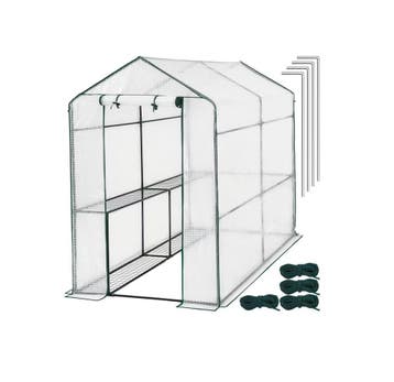 Borg Hobby Kas 186x120x190 cm - Kweekkas Tuinkas Tomatenkas, Tuin en Terras, Kassen, Folie, Ophalen of Verzenden, Plastic, Kweekkas
