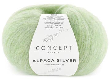 Katia Concept Alpaca Silver - 284 Mintgroen - Glansgaren, Ophalen of Verzenden, Nieuw