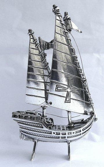 Modelschip - Caravel - Christoffel Columbus, Antiek en Kunst