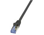 RJ45 2.00m Zwart Cat6A S/FTP LogiLink (Kabels UTP, Kabels), Ophalen of Verzenden, Nieuw
