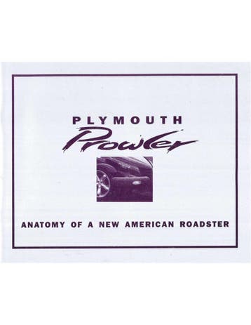 1997 PLYMOUTH PROWLER BROCHURE ENGELS (USA), Nieuw, Author