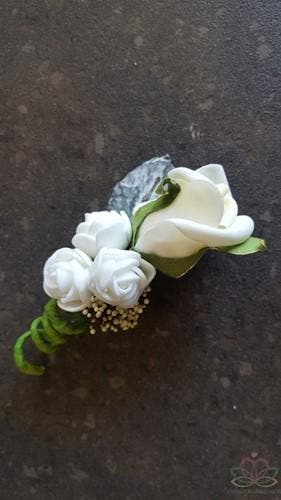 Corsage pick Roos CGR791 Creme-Wit Maatwerk corsage, Hobby en Vrije tijd, Ophalen of Verzenden, Nieuw