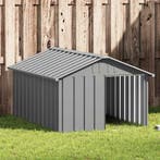 vidaXL Hondenhok 116,5x153x81,5 cm gegalvaniseerd staal, Verzenden, Nieuw