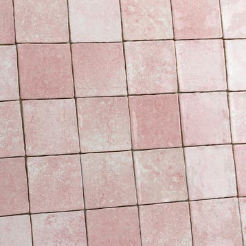 Pink handvorm tegels glans roze 10x10 met schakering, Verzenden, Nieuw