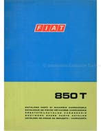 1971 FIAT 850 T CARROSSERIE ONDERDELENHANDBOEK