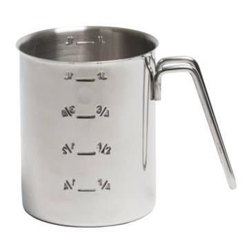 Maatbeker RVS met maatverdeling | 1 Liter, Verzenden