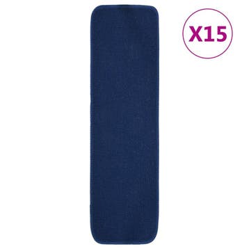 vidaXL Trapmatten 15 st anti-slip rechthoekig 75x20 cm, Verzenden, Nieuw