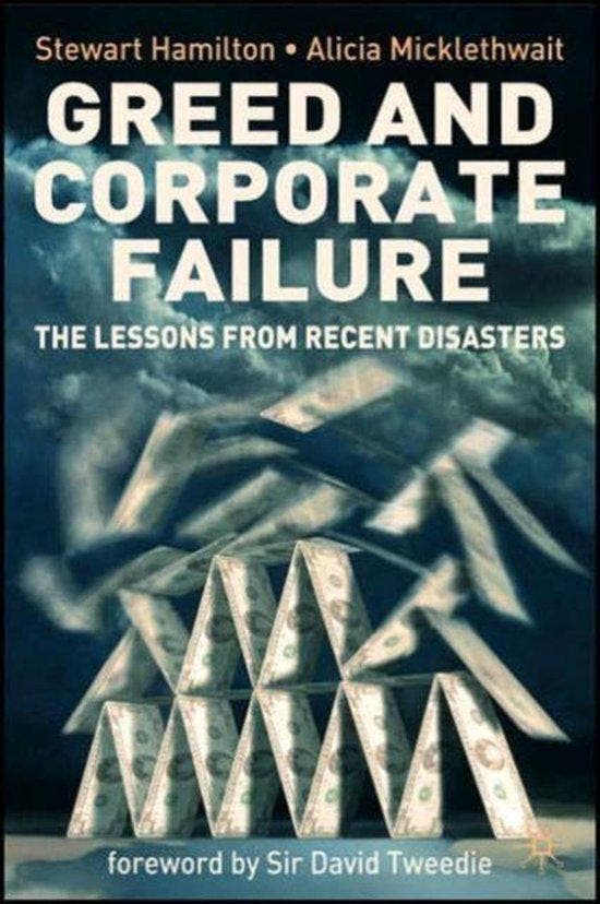 Greed and Corporate Failure, Boeken, Literatuur, Ophalen of Verzenden