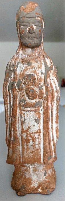Oud Chinees, Tang-dynastie Terracotta Funerary model - 26 cm