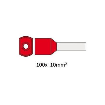 Cimco dubbele adereindhuls geïsoleerd 10mm2 per 100, Ophalen of Verzenden, Nieuw