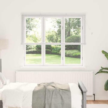 vidaXL Venetiaanse jaloezie Wit 175 x 160 cm 25 mm Aluminium, Verzenden, Nieuw, Wit