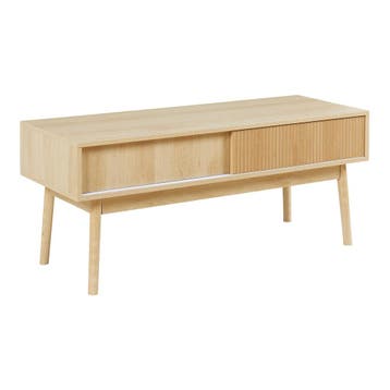 TV meubel Landskrona 115x40x48 cm eikenkleurig [en.casa], Verzenden, Nieuw