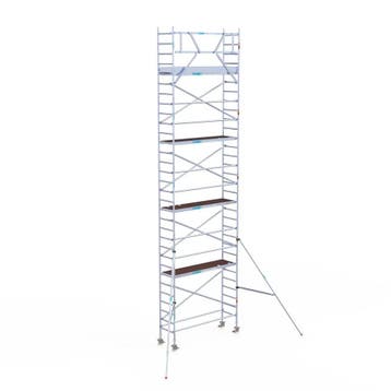 Rolsteiger Original 75x250 10,2m werkhoogte tegen de gevel, Doe-het-zelf en Verbouw, Steigers, Verzenden, Nieuw, Rolsteiger of Kamersteiger