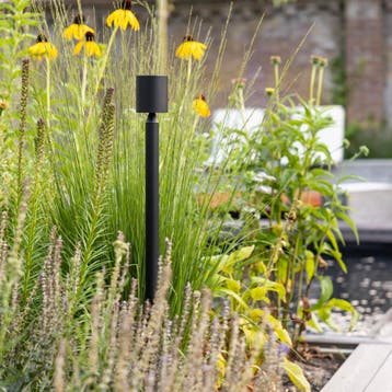 Issy Tuinlamp Zwart Large Tuinverlichting Moderne Tuinlampen, Verzenden, Minder dan 50 watt, Staande lamp, Nieuw