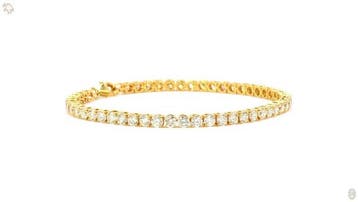 Armband - 14 karaat Geel goud - 8.19ct. tw. Geel Diamant, Nieuw