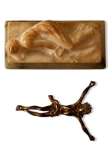 sculptuur, Corpus Christi - Santa Cecilia (2) - 11 cm -