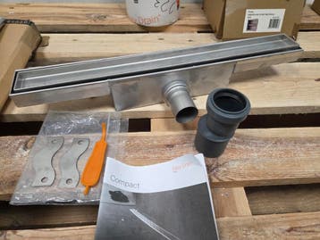 Easy Drain Douchegoot met Tegelrooster – 50 cm, Ophalen of Verzenden, Nieuw, Bad
