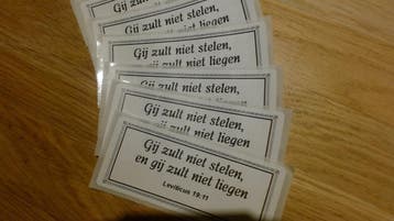 Stickers met Bijbelteksten van 3 cm tot 3 meter, Verzenden, Nieuw