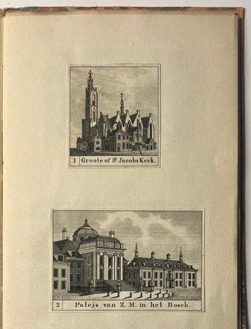 Cornelis Zurcher - Alle 35 gravures ingeplakt in album met