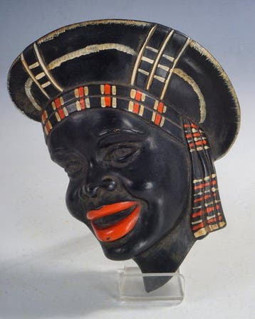 Lucky Chalkware - Plaque - Wandmasker in reliëf • Afrikaanse