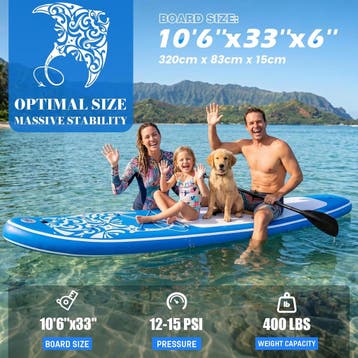 FEATH-R-LITE Opblaasbaar paddleboard, stand-up paddleboards, Verzenden, Zo goed als nieuw