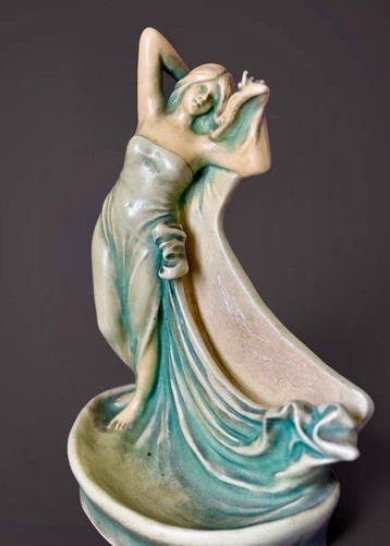 Bernard Bloch - Schoop - sculptuur, Art Nouveau sculpture by