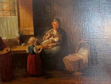 Hollandse school (XX) Naar Bernard de Hoog - Moeder met