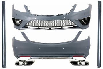 Bodykit Bumper set W222 S63 AMG look lang chrome Edition, Ophalen of Verzenden, Nieuw