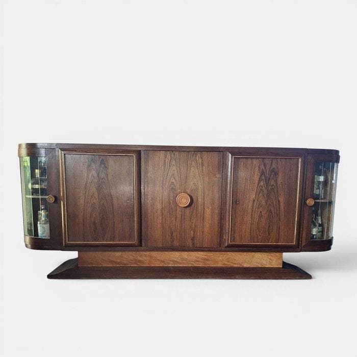 Drankkast - Hout - Art Deco, Antiek en Kunst, Kunst | Designobjecten