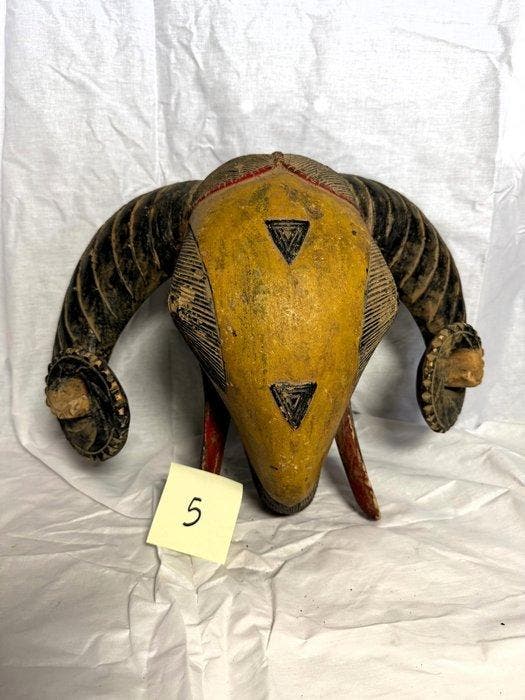 Replica Afrikaanse masker Ariete Baulè – Ivoorkust – Tweede, Antiek en Kunst, Kunst | Niet-Westerse kunst