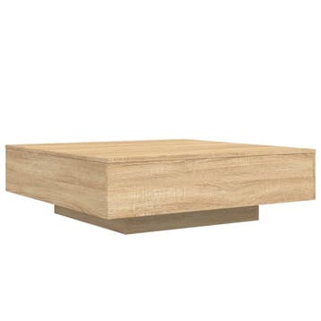 Houten Salontafel Eikenlook | 54% Korting - B-keuze, Vierkant, Ophalen of Verzenden, Zo goed als nieuw, Modern
