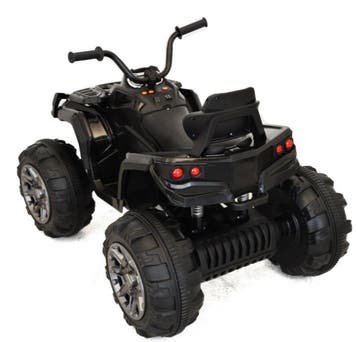 Kinder Quad 12v zwart, 2.4ghz RCg + FM radio, leder, NIEUW!!, Ophalen of Verzenden, Nieuw