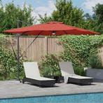 vidaXL Roma Parasol Rood 286 x 284 x 270 cm Aluminium en, Verzenden, Nieuw, 2 tot 3 meter