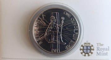 Verenigd Koninkrijk. 2 Pounds 2011, 1 Oz (Zonder