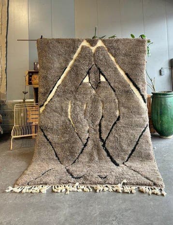Marokkaans Beni Ouarain tapijt, handgemaakt van wol, Berber,, Nieuw
