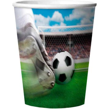 Voetbal Bekers 3D Effect (4st), Ophalen of Verzenden, Nieuw