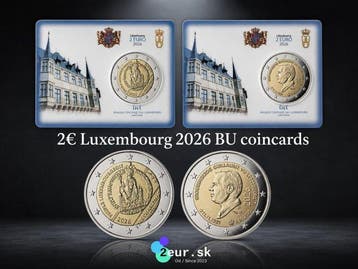 Luxemburg. 2 Euro 2026 Grand-Duc Guillaume +