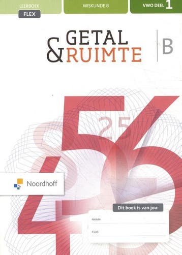 Getal & Ruimte deel 1 vwo wiskunde b flex, 9789001893958, Verzenden, Zo goed als nieuw, HBO