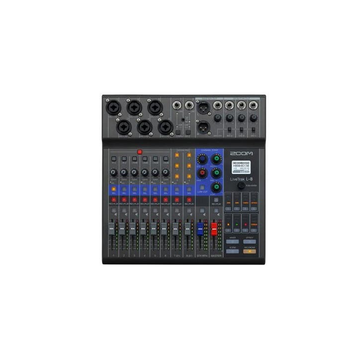 Zoom L8 LiveTrak Multi-Task Recorder NU SUPER VOORDELIG, Muziek en Instrumenten, Mengpanelen, Nieuw, Microfooningang, 5 tot 10 kanalen