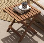 2x Opvouwbare Buitentafels Acaciahout 45x45 cm Weerbestendig, Tuin en Terras, Tuintafels, Verzenden, Nieuw