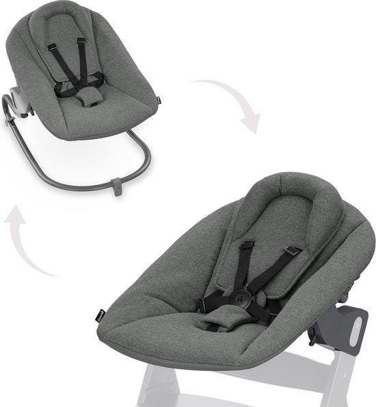 Hauck Alpha Bouncer Premium - Wipstoel - Dark Grey, Kinderen en Baby's, Kinderstoelen, Verzenden
