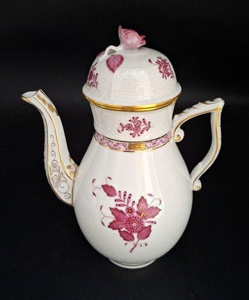 Herend - Tafelservies - 1e keuze! Apponyi paars koffiekan -