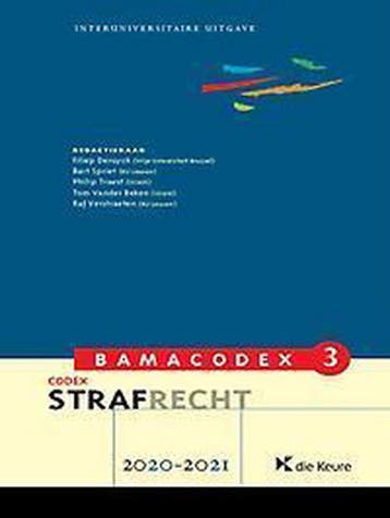 Codex strafrecht 2020-2021 / Bamacodex / 3 - ? 9789048639205, Verzenden, Gelezen, ?